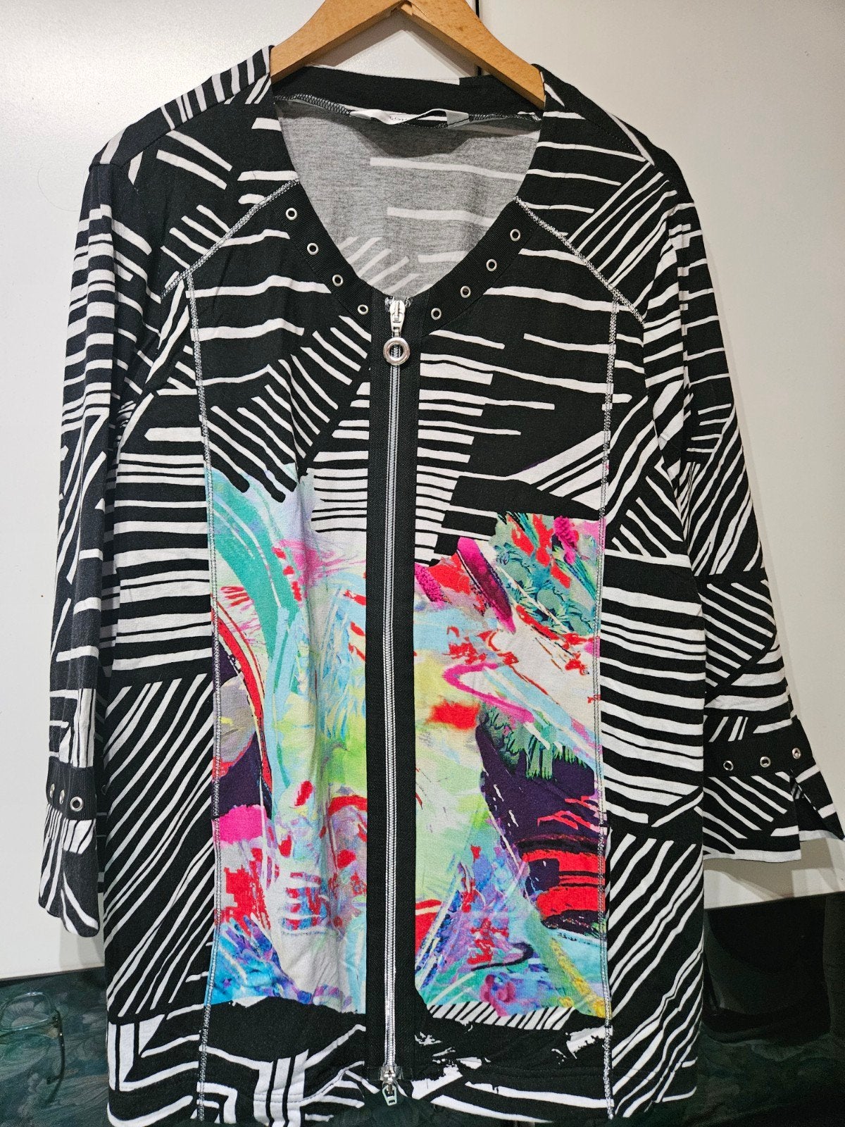 Leuk vest van Sommermann met abstracte print, Kleding | Dames, Overige kleuren, Sommermann, Maat 42/44 (L), Ophalen of Verzenden