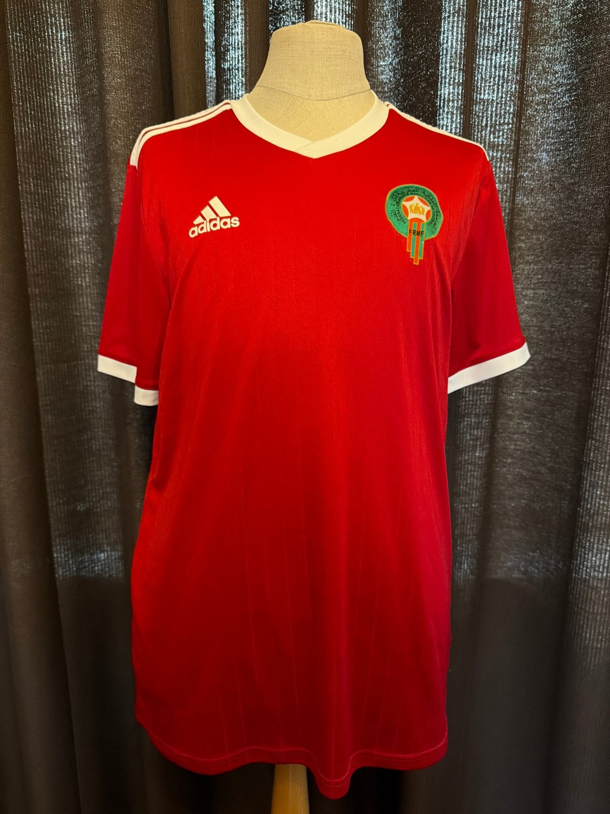 Adidas Marokko Voetbalshirt Maat L Rood, Maat 52/54 (L), Ophalen of Verzenden, Zo goed als nieuw, Voetbal
