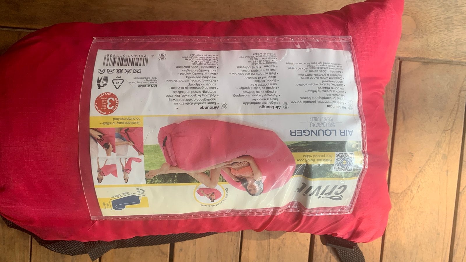 Airlounger strandbed, Ophalen of Verzenden, Zo goed als nieuw