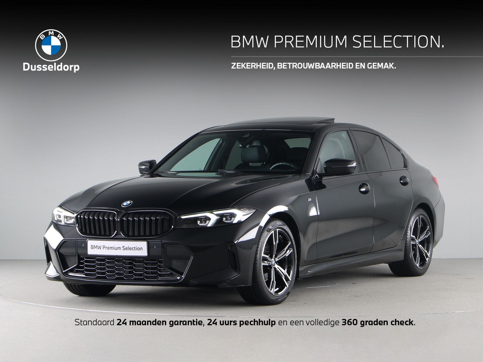 BMW 3 Serie 318i M-Sport (bj 2024, automaat), Auto's, Automaat, Achterwielaandrijving, Gebruikt, Met garantie (alle)