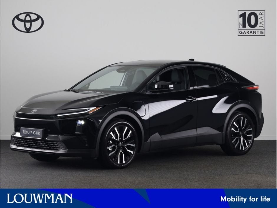 Toyota C-HR+ First Edition 77 kWh (bj 2026, automaat), 12 maanden, Stof, Zwart, Origineel Nederlands