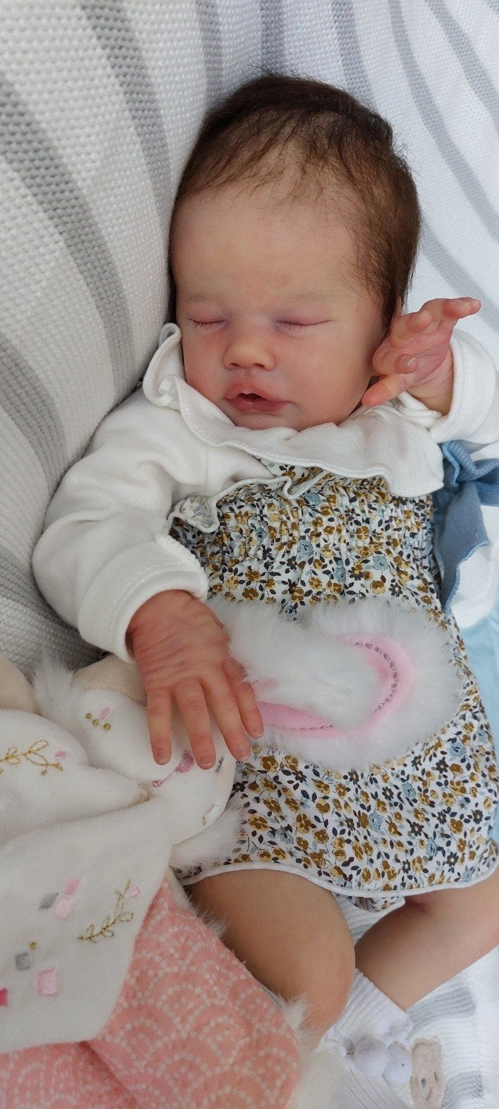 prachtige reborn baby Primrose Kelly Dudley, Verzamelen, Ophalen of Verzenden, Zo goed als nieuw, Babypop, Levensecht of Reborn