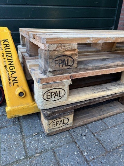 europallets, Ophalen, Gebruikt, 50 mm of meer, Pallet