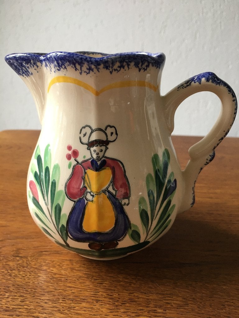 Kan met Oor "BRETAGNE" Peint Main SA Nieuw, Huis en Inrichting, Nieuw, Ophalen of Verzenden, Overige stijlen, Kop(pen) en/of Schotel(s)