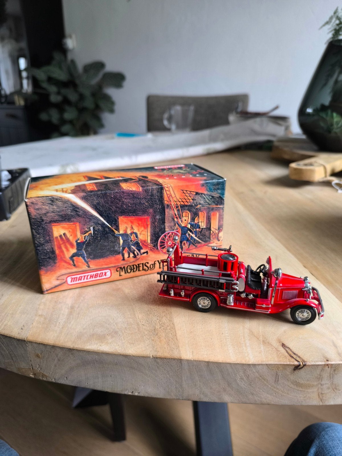 Matchbox Models of Yesteryear 1932 Ford AA Brandweerauto, Overige merken, 1:50 of kleiner, Auto, Ophalen of Verzenden