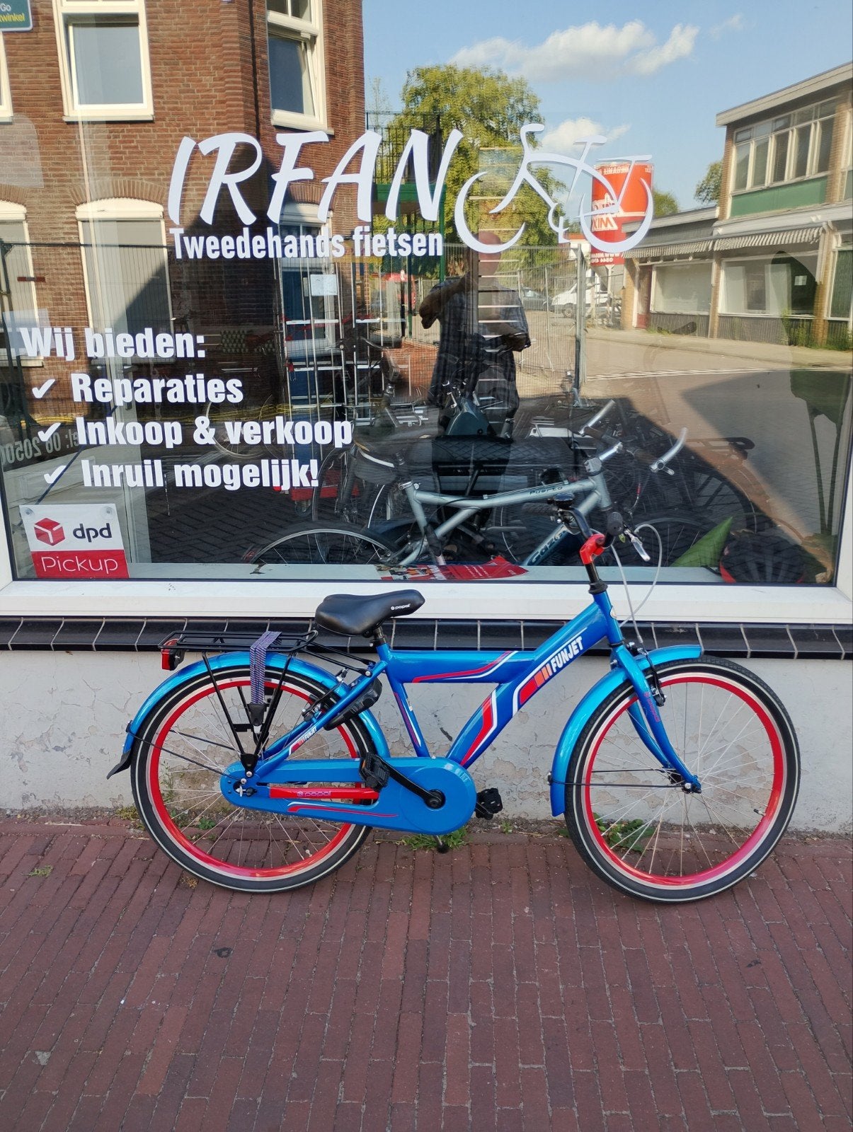 Jongens fiets funjet 24 inch, Ophalen, Zo goed als nieuw