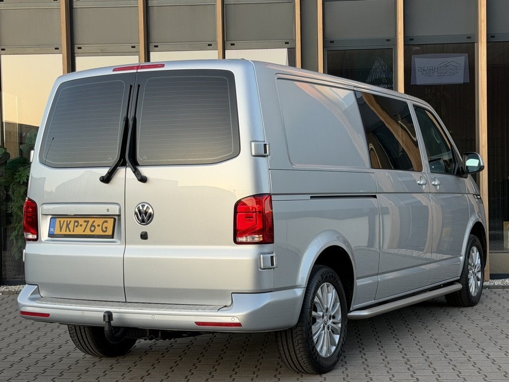 Volkswagen Transporter 2.0 TDI L2H1 150pk Bulli Dubbel cabin, Dealer onderhouden, Stof, Gebruikt, Euro 6