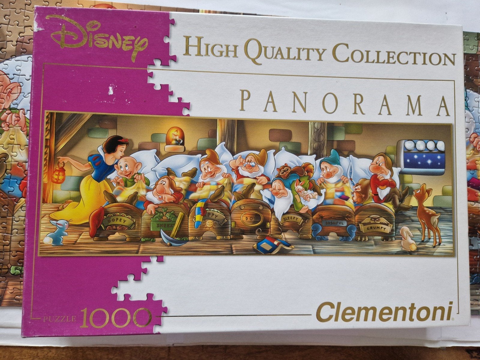 Clementoni Disney puzzel 1000 stukjes, Ophalen of Verzenden, 500 t/m 1500 stukjes, Gebruikt