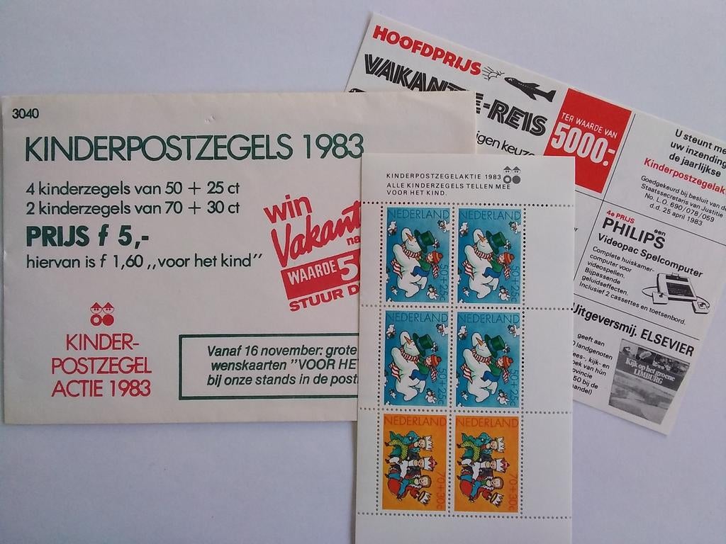 Kinderpostzegels 1983 #2, Postzegels en Munten, Verzenden