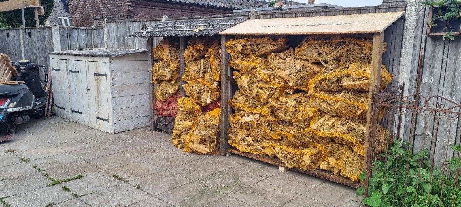 Brandhout te koop, Tuin en Terras, Bergingen en Tuinkasten, Ophalen, Gebruikt, Hout, Overige typen