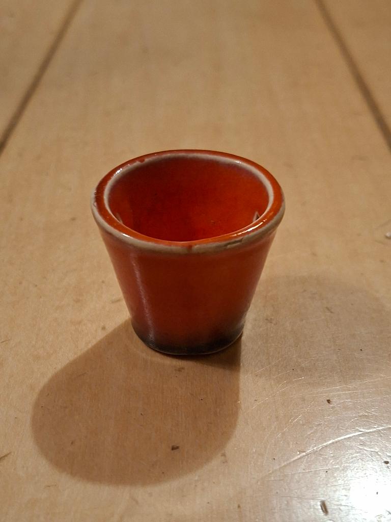 mini bloempotje, Rond, Ophalen of Verzenden, Aardewerk, Minder dan 40 cm