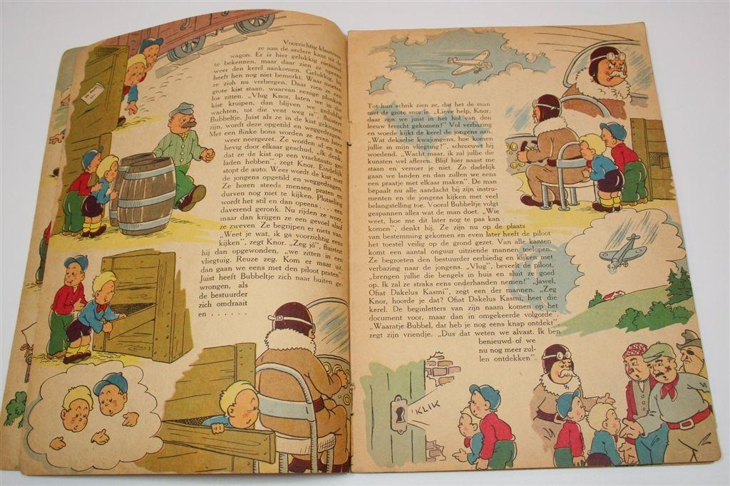Bubbeltje en Knor — Vintage Prentenboek 1943, Boeken, Ophalen of Verzenden, Gelezen