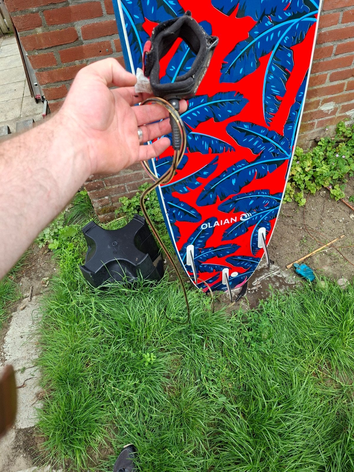 Softtop surfboard Olaian 8'6" - Ideaal voor beginners, Watersport en Boten, Golfsurfen, Ophalen, Gebruikt, Longboard, Met koord