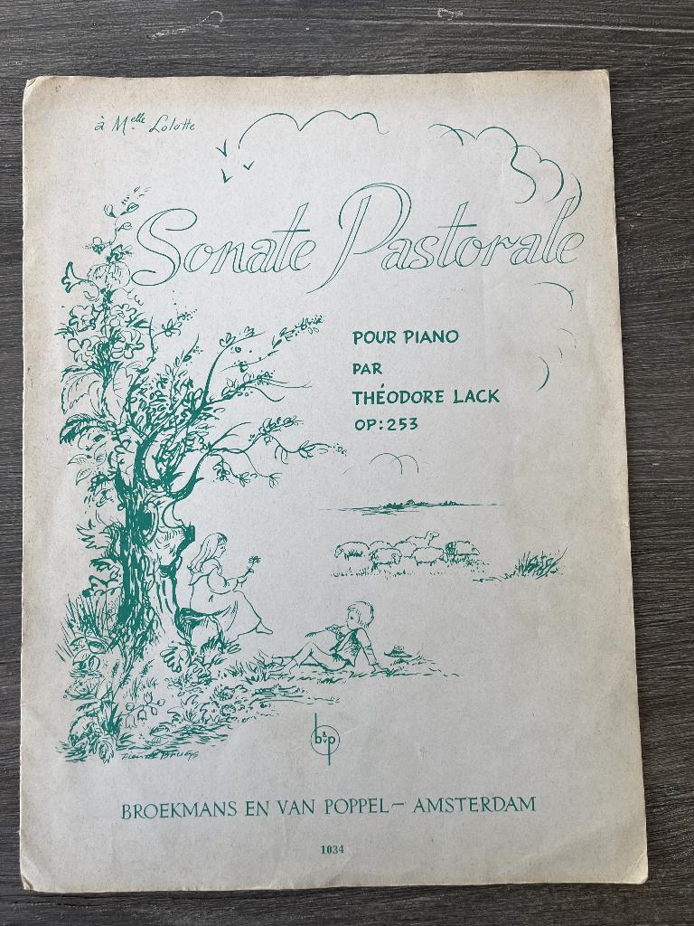 Sonate Pastorale - Theodore Lack Op 253 voor Piano, Gebruikt, Klassiek, Ophalen of Verzenden, Artiest of Componist