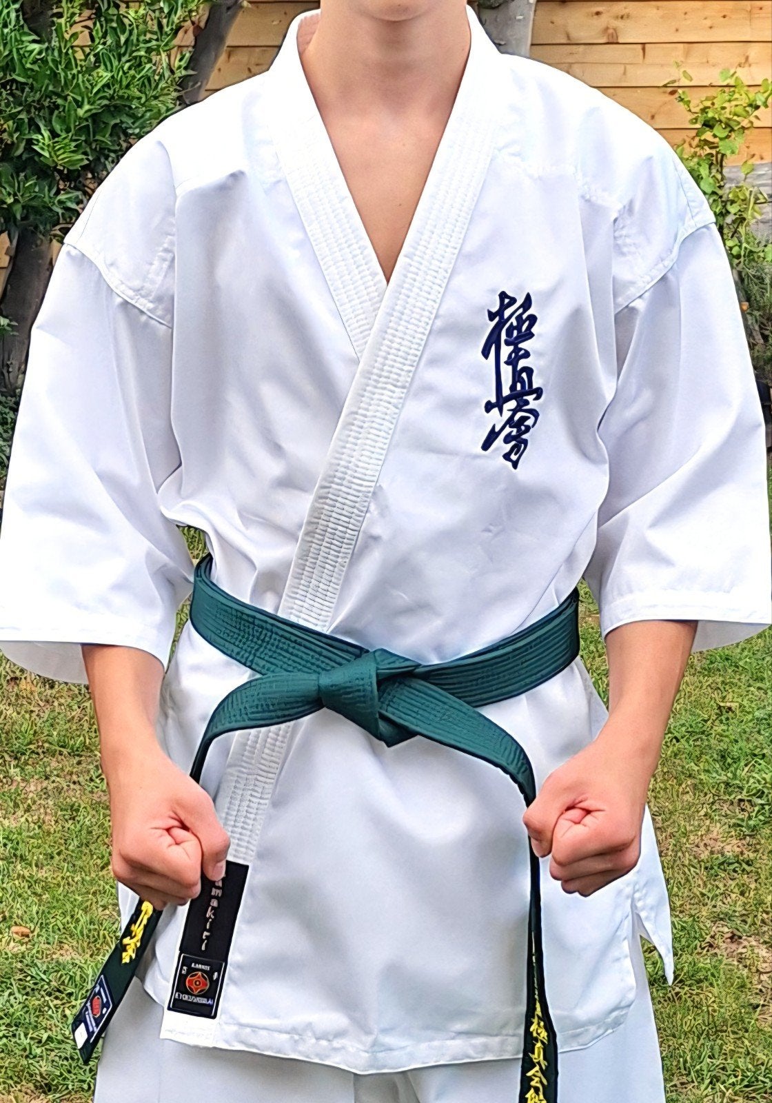 Nieuwe losse Kyokushin karatejas 8oz, maat 170 (excl.band), Karate, Nieuw, Vechtsportpak, Maat M