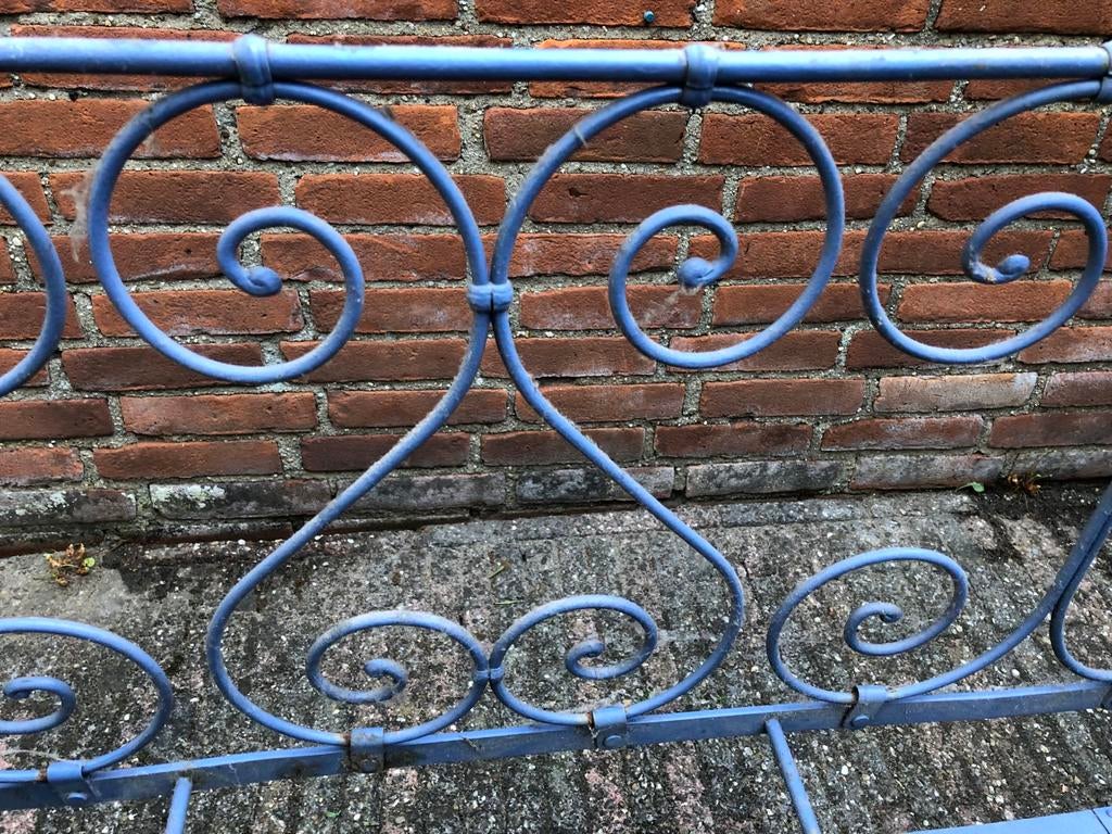 Brocante bankje lavendelblauw, Ophalen