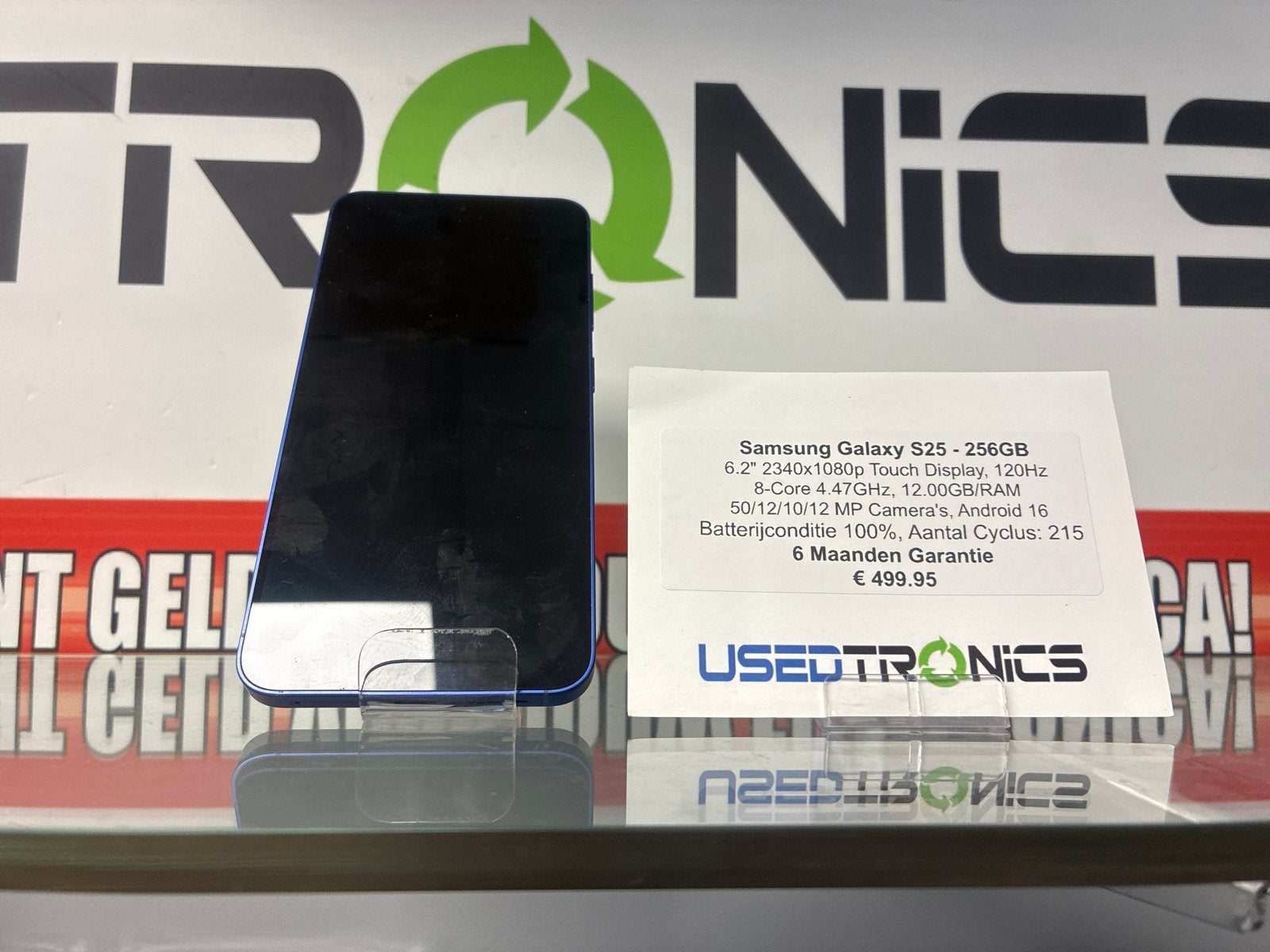 Samsung Galaxy S25 - 256GB - Blauw - Zo goed als nieuw, Overige modellen, Blauw, Touchscreen, Ophalen of Verzenden