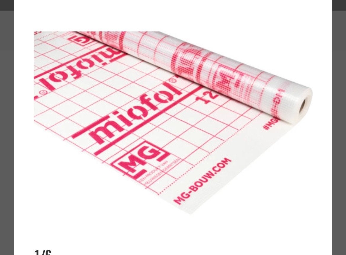 Miofol 125S damp-remmende  folie voor dak en gevel, Overige materialen, Verzenden, Nieuw, 15 m² of meer