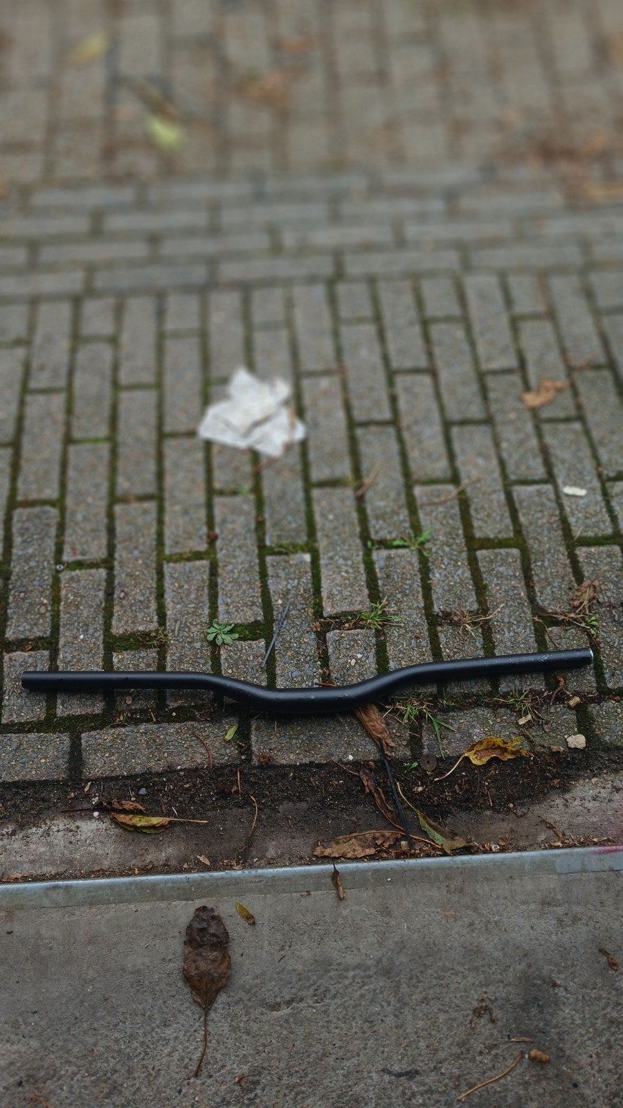 Zwarte handlebars 31.8m, Ophalen, Gebruikt, Stuur, Aluminium