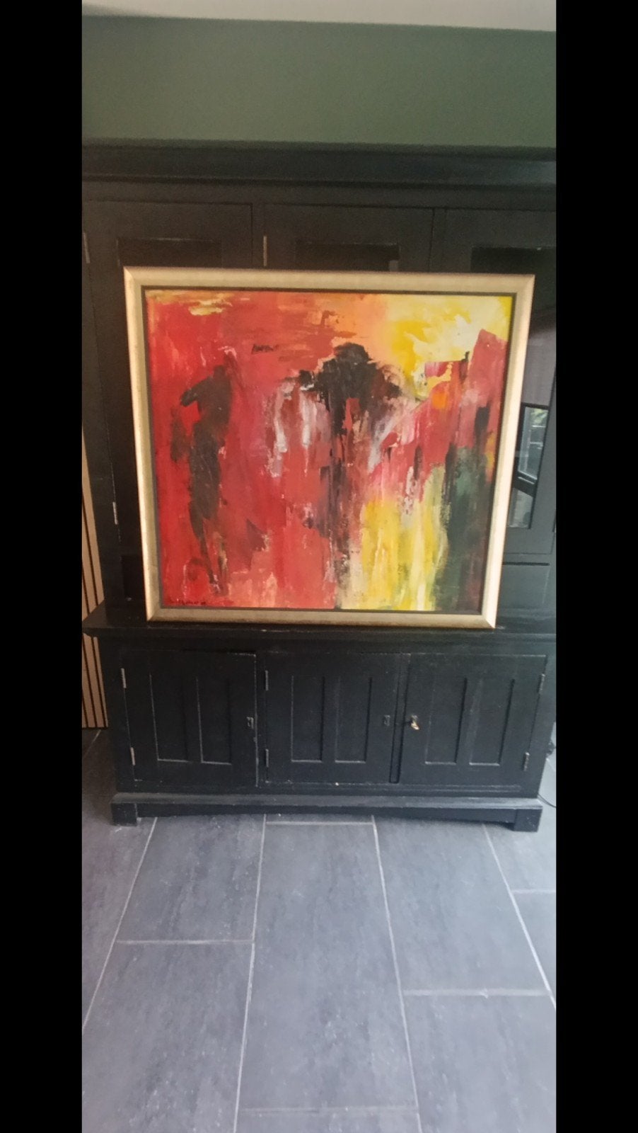 Abstract Schilderij van Will Dekker uit 1999, Ophalen of Verzenden