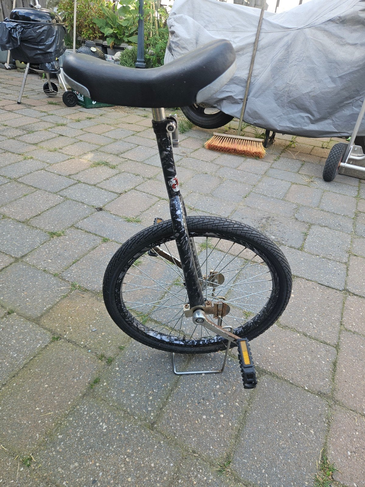 Eenwieler - Zwart, Fietsen en Brommers, Ophalen, Gebruikt