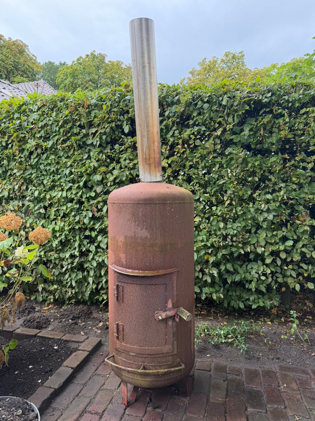 Houtkachel voor buiten €10, Tuin en Terras, Ophalen, Gebruikt