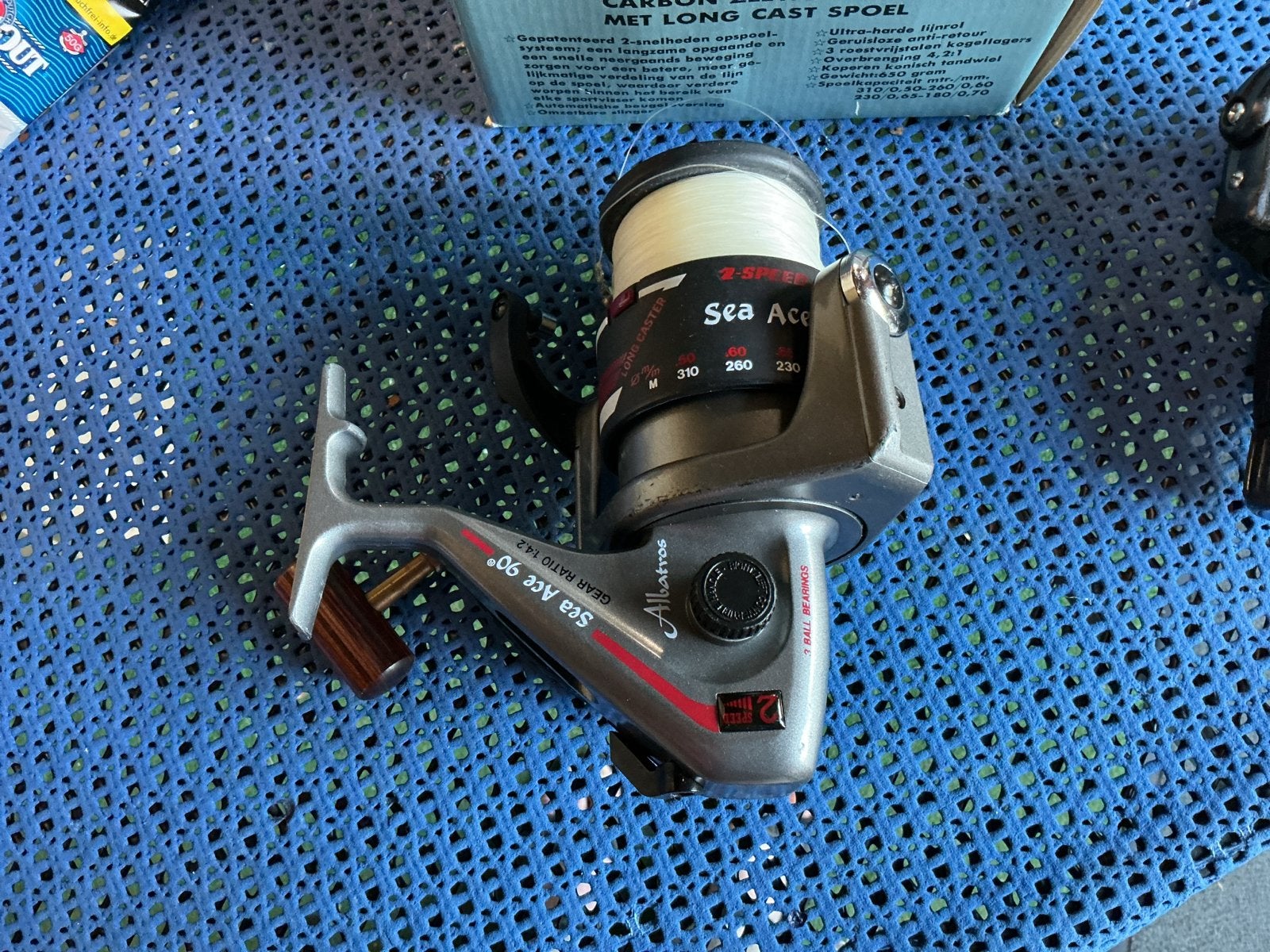 Albatros Sea Ace 90 en Shakespeare Spin Master 040 Molens, Ophalen, Gebruikt, Molen