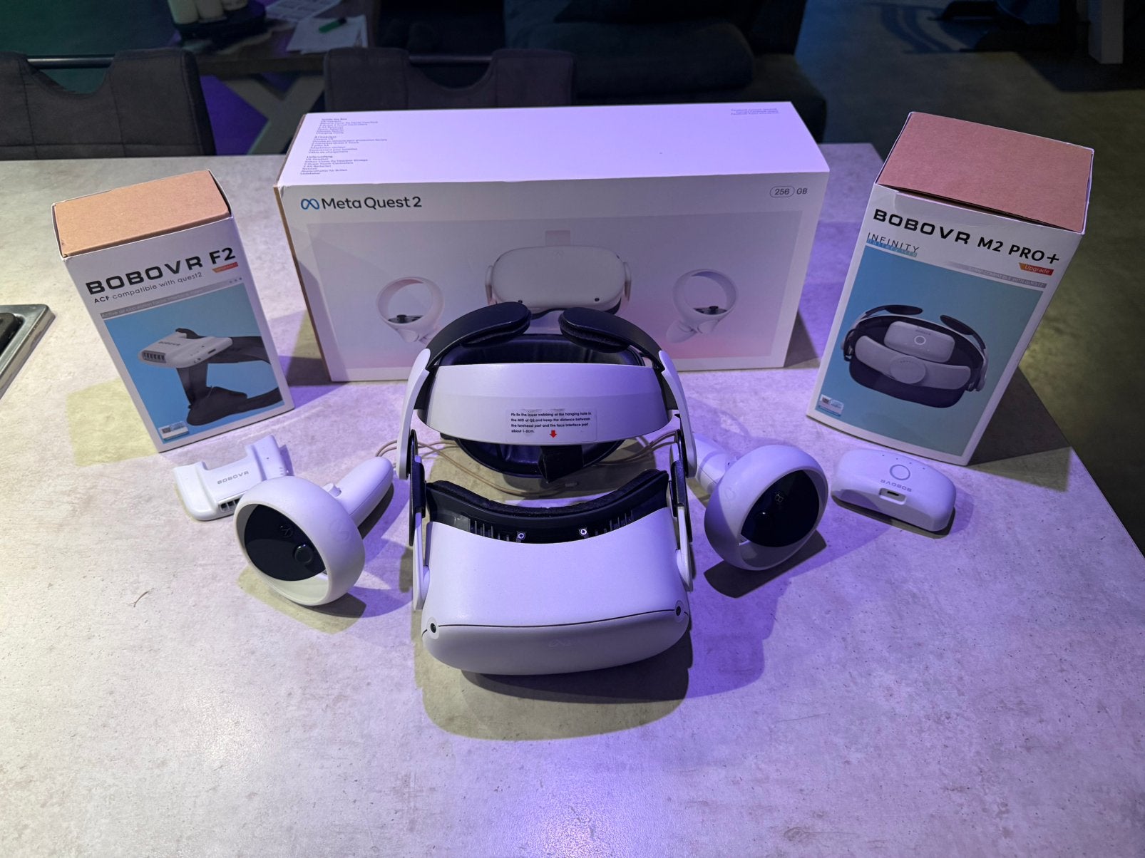 Meta Quest 2 256GB VR bril inclusief accessoires! ZGAN, Spelcomputers en Games, Virtual Reality, Ophalen of Verzenden, Zo goed als nieuw