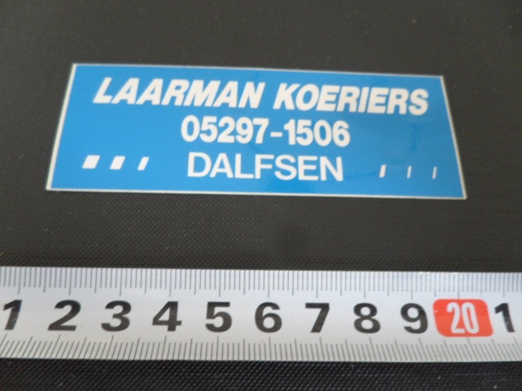 sticker dalfsen LAARMAN KOERIERS, Ophalen of Verzenden, Zo goed als nieuw