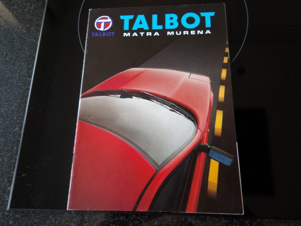 Talbot Matra Murena brochure, Talbot Matra, Ophalen of Verzenden, Zo goed als nieuw, Overige merken
