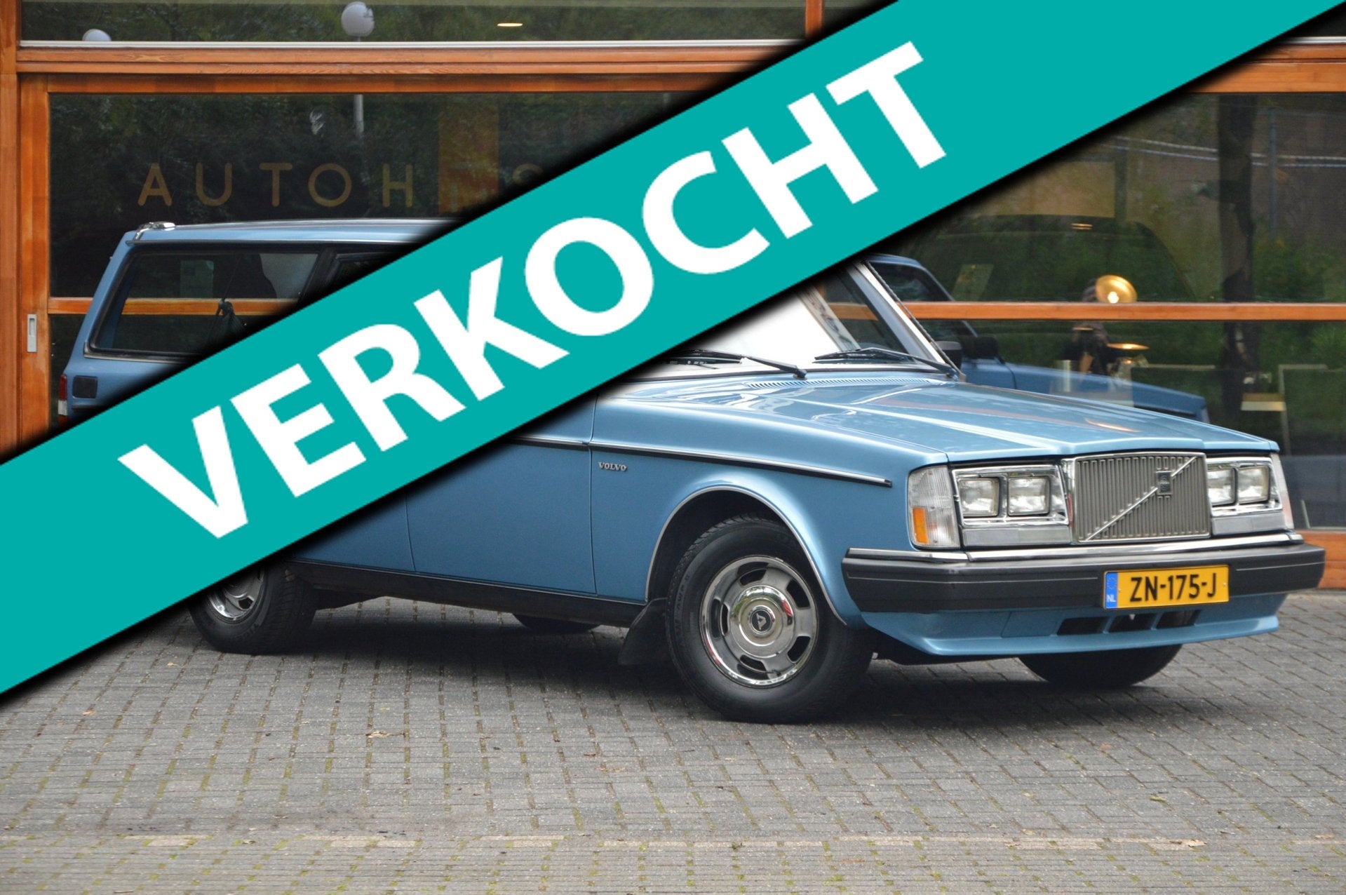 Volvo 240 2.3 GL | Automaat | Volledige Historie | Airco | 2, Automaat, Gebruikt, 4 cilinders, Blauw