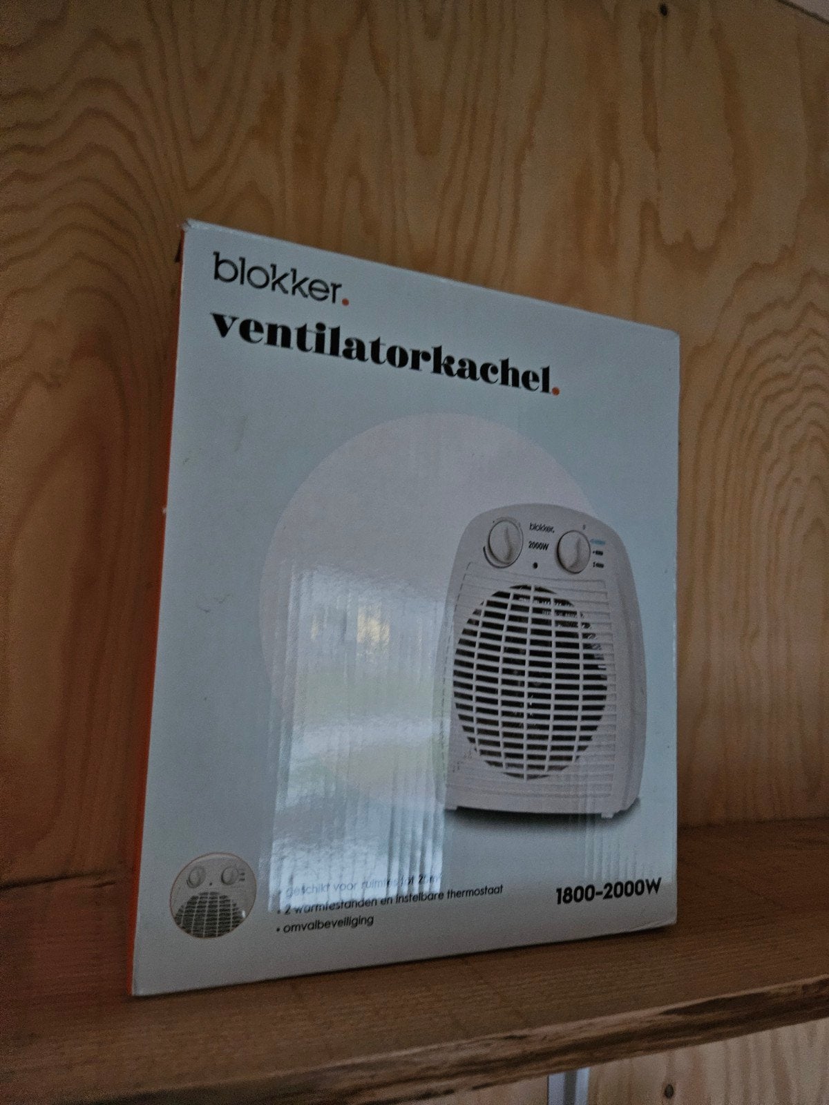 Blokker Ventilatorkachel 1800-2000W, Ophalen of Verzenden