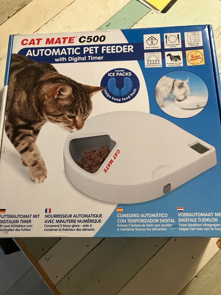Automatische cat kat feeder pet feeder voeder, Ophalen of Verzenden, Nieuw