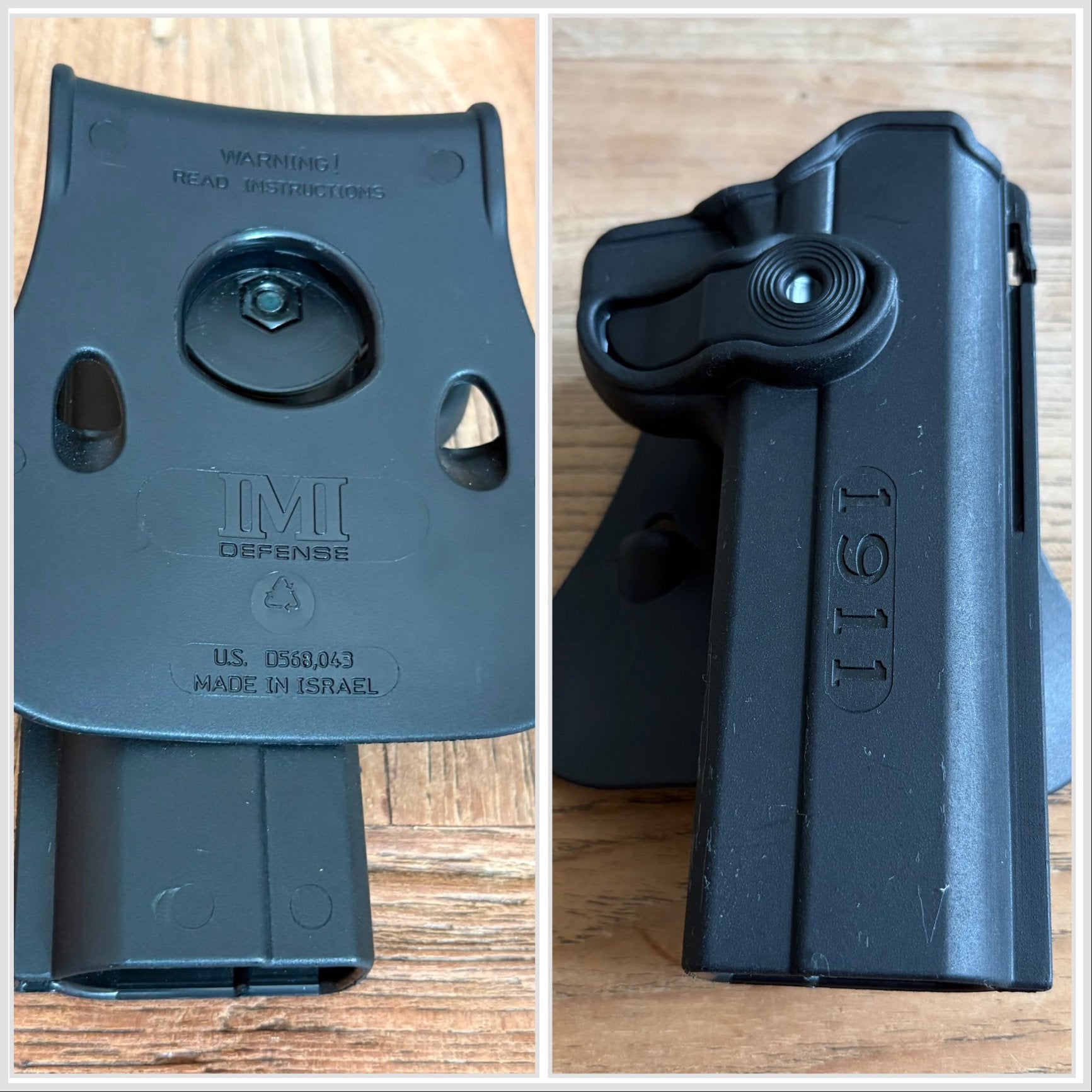 IMI Defense 1911 Airsoft Holster – Paddle Holster – Zwart, Ophalen of Verzenden, Zo goed als nieuw