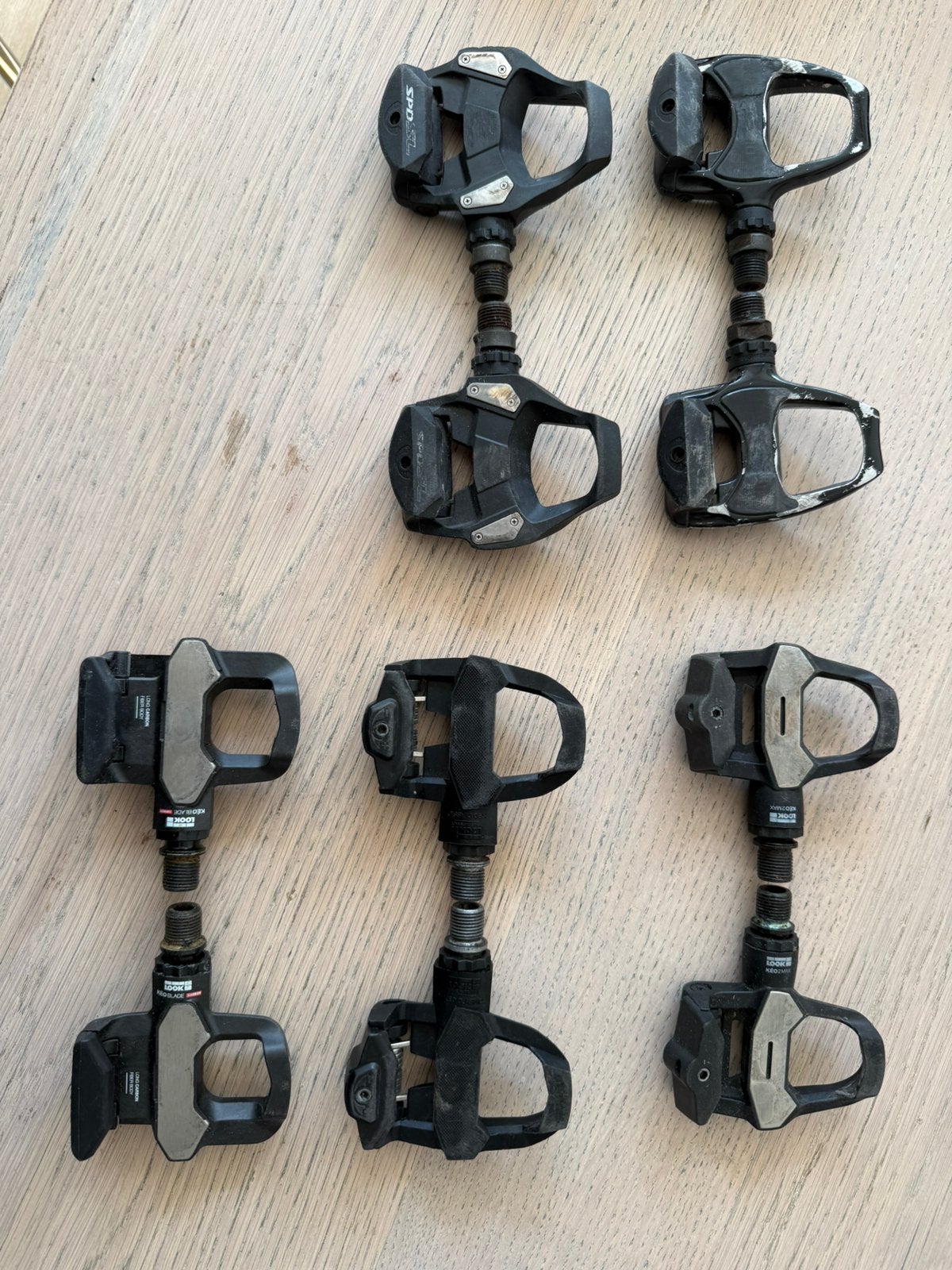 Diverse race pedalen Look / Shimano, Gebruikt, Racefiets, Carbon, Ophalen