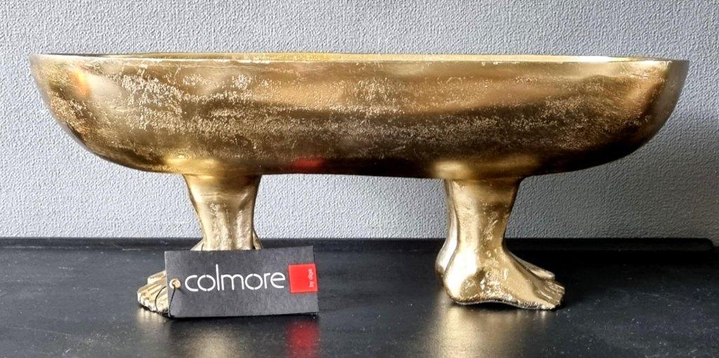Nieuw, COLMORE, raw-metal, Bowl on legs, Overige materialen, Schaal, Colmore, Ophalen of Verzenden
