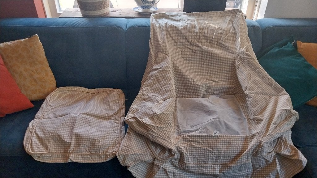 Stoelhoes voor ikea ektorpstoel, Ophalen, Gebruikt, Wit, Landelijk