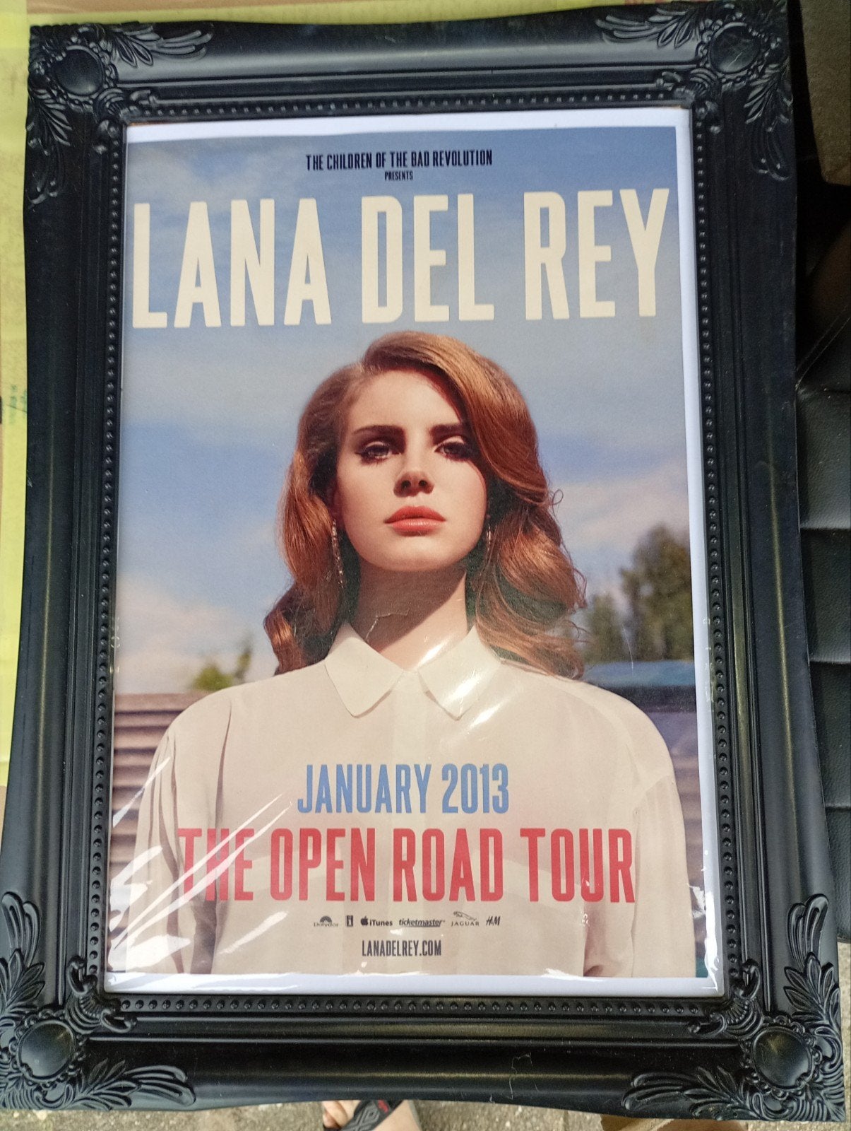 Lana Del Rey Tour Poster met lijst, Met lijst, Ophalen of Verzenden, A1 t/m A3, Muziek