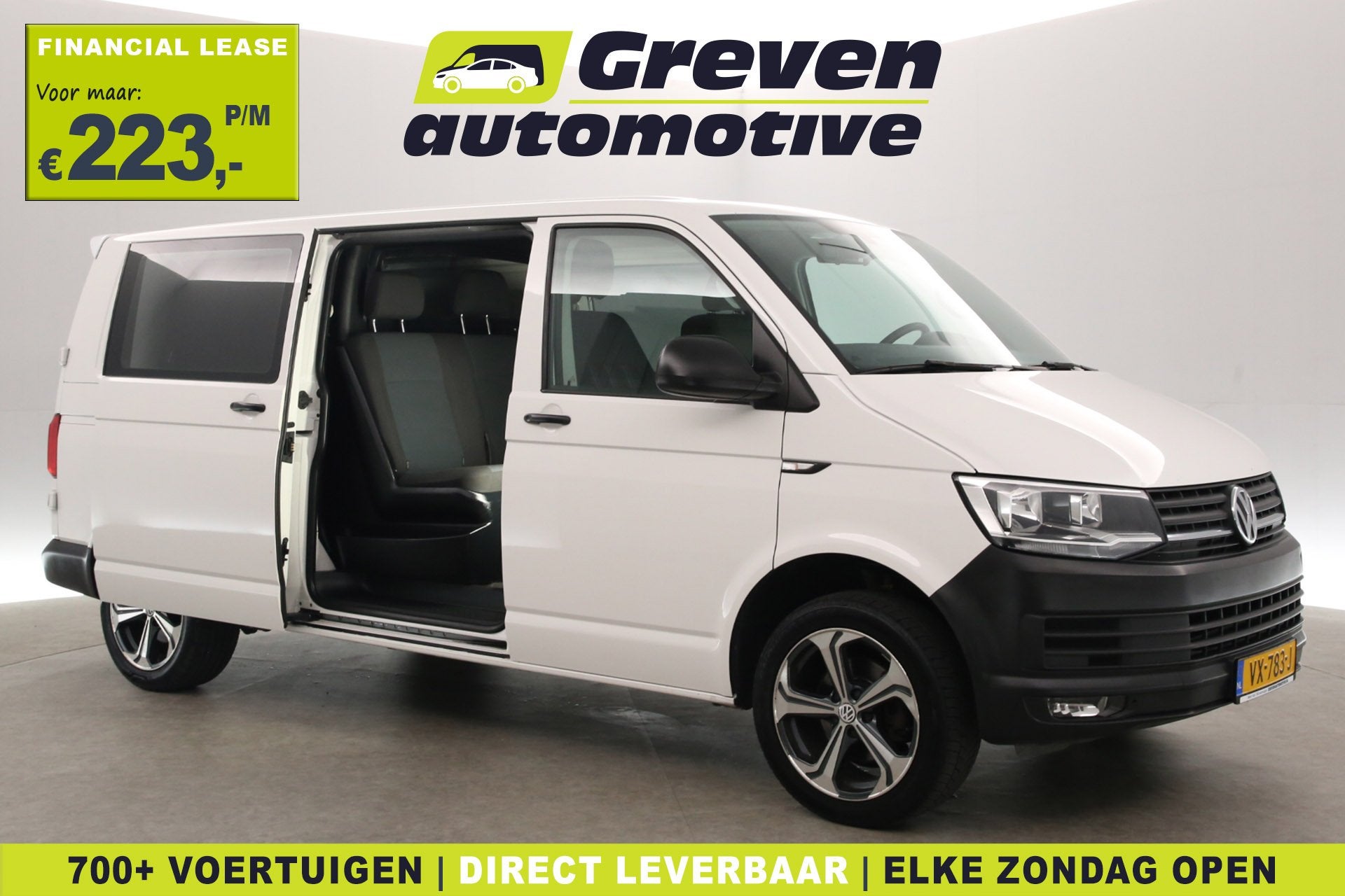 Volkswagen Transporter 2.0 TDI L2H1 140PK | Dubbele Cabine |, Auto's, Bestelauto's, Euro 5, Stof, Gebruikt, 4 cilinders