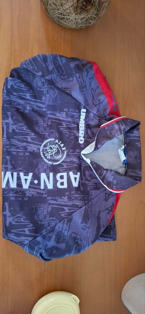 Vintage Ajax Umbro ABN AMRO Voetbalshirt Maat 4, Overige kleuren, Overige maten, Ophalen of Verzenden, Gedragen