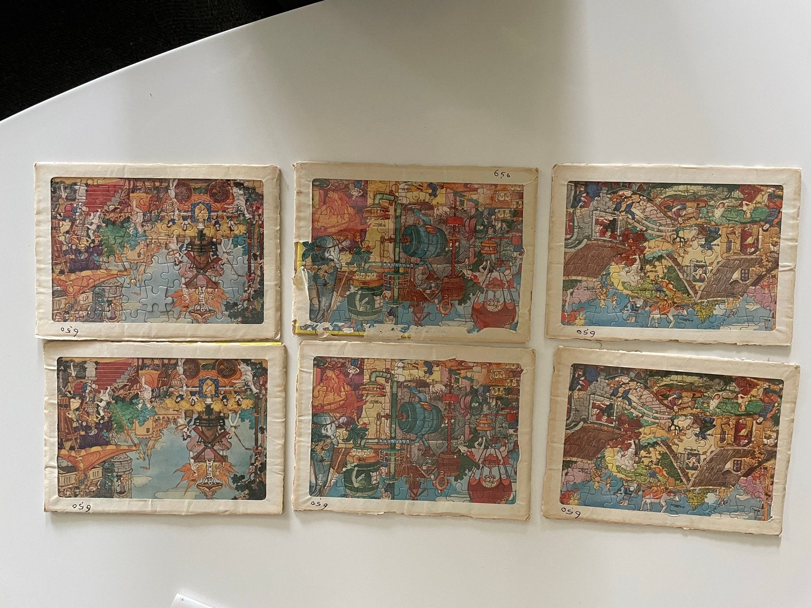 Vintage Remia Legpuzzeltjes - Complete Set van 6, Ophalen of Verzenden, Zo goed als nieuw