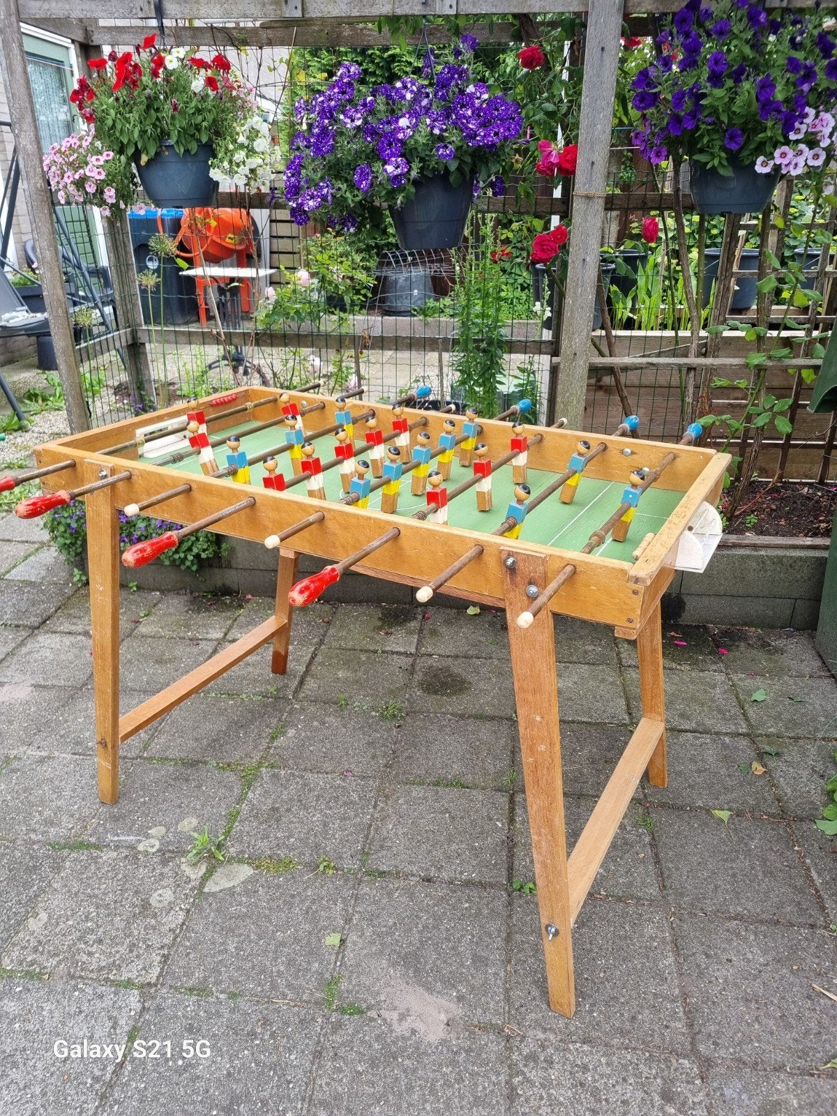 Vintage Homans Voetbalspel - Tafelvoetbal, Ophalen of Verzenden, Gebruikt