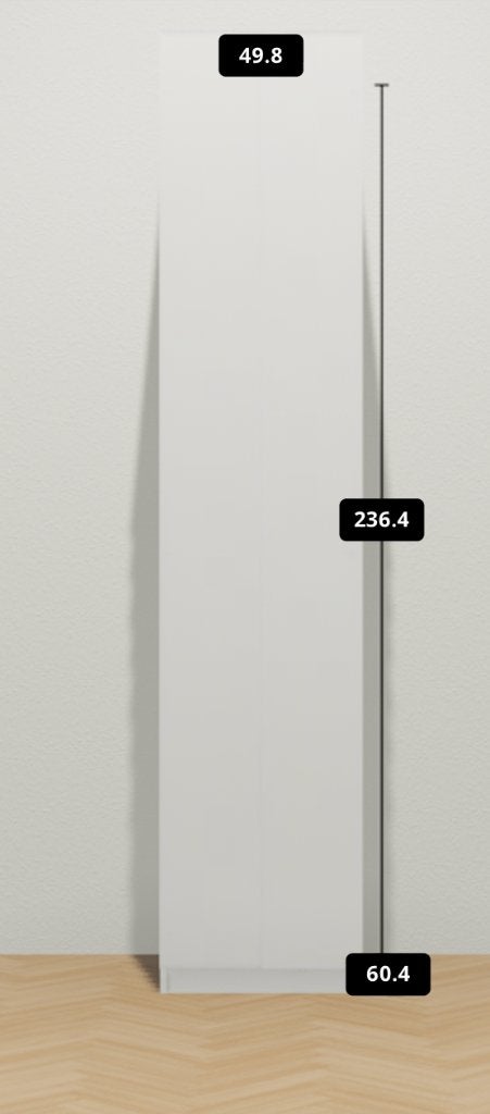Ikea Pax Wardrobe 50cm x 56cm x 236cm, Ophalen, Met deur(en), 50 tot 100 cm, Zo goed als nieuw