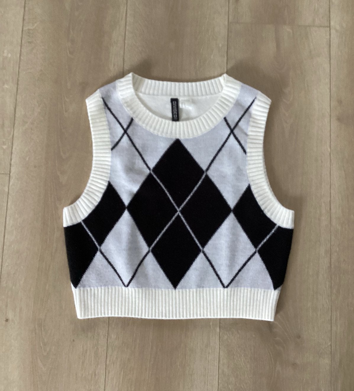 Spencer ruit H&M maat S nieuwstaat, Ophalen of Verzenden, Zo goed als nieuw, Maat 36 (S), Zonder mouw