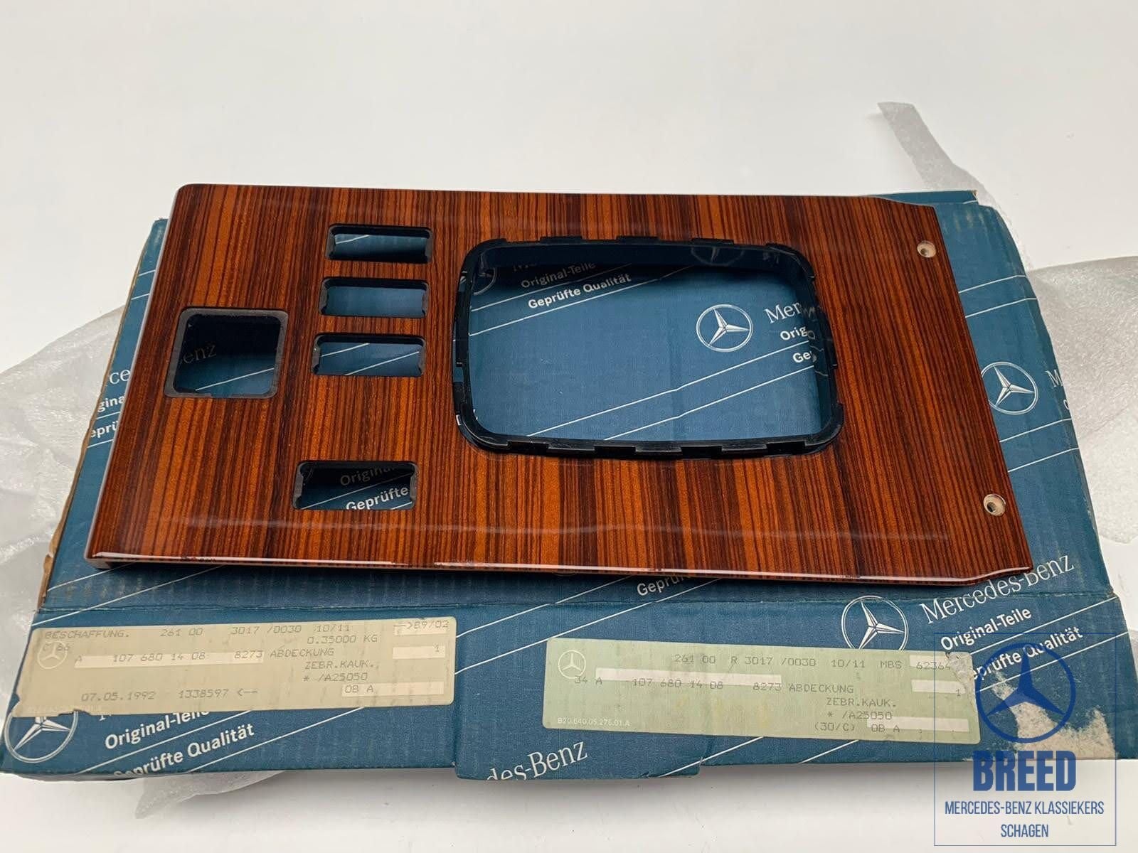 NOS Zebranopaneel middenconsole voor Mercedes-Benz W107 R107, -, Nieuw, Ophalen of Verzenden, -
