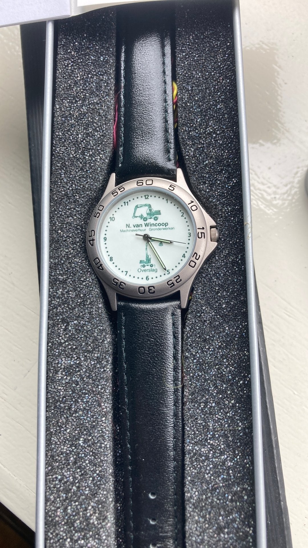 WMC Timepieces Polshorloge N. van Wincoop Grondwerken, Sieraden, Tassen en Uiterlijk, Horloges | Heren, Leer, Staal, Polshorloge