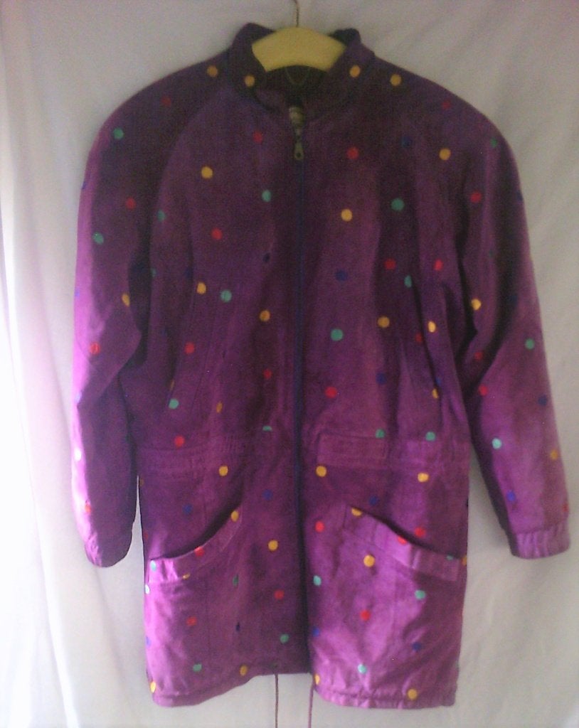 Vintage jas Dino'z, Ophalen of Verzenden, Gedragen, Maat 52/54 (L), Paars