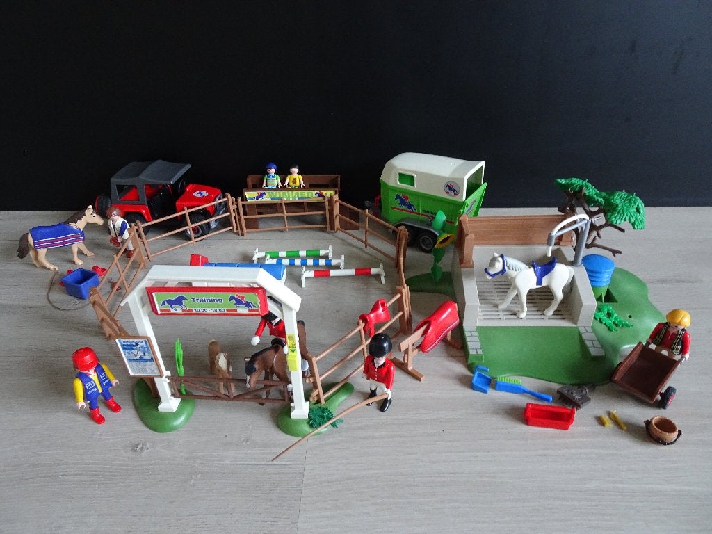 Playmobil 3 paarden sets, Ophalen of Verzenden, Gebruikt, Complete set