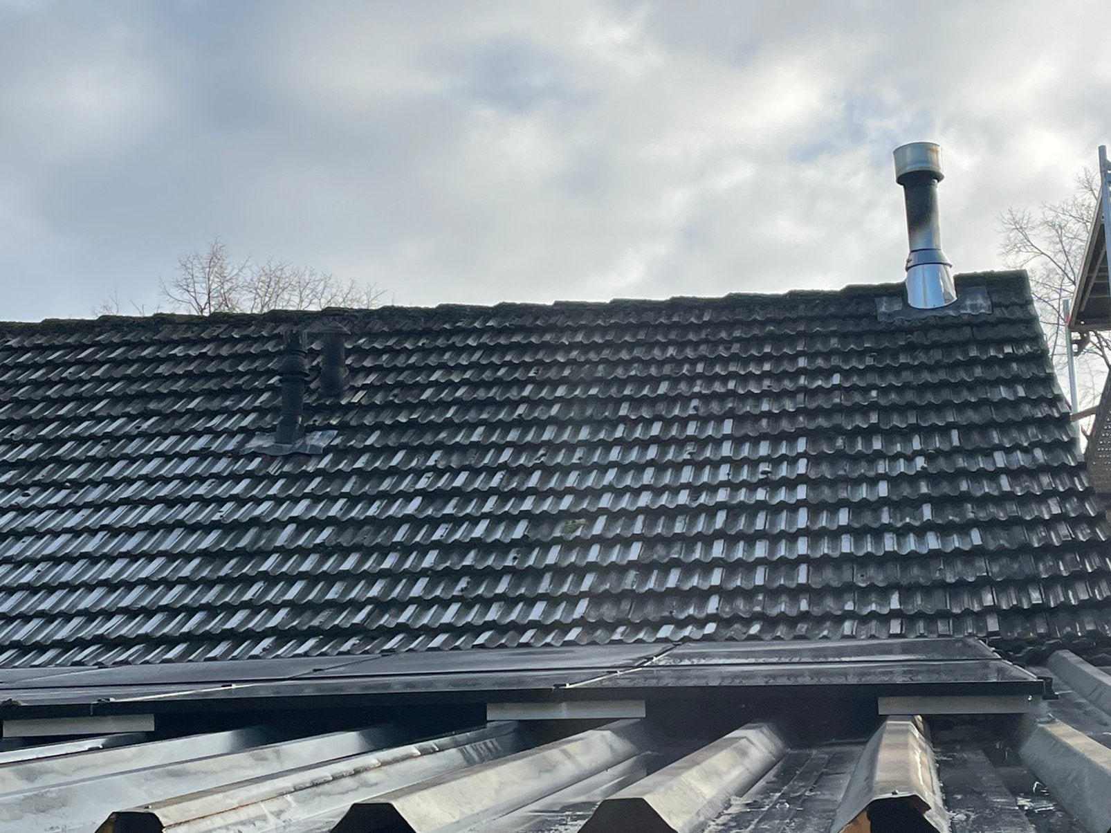Mulderpannen, Doe-het-zelf en Verbouw, Dakpannen en Dakbedekking, Ophalen, Gebruikt, Steen of Klei, 15 m² of meer