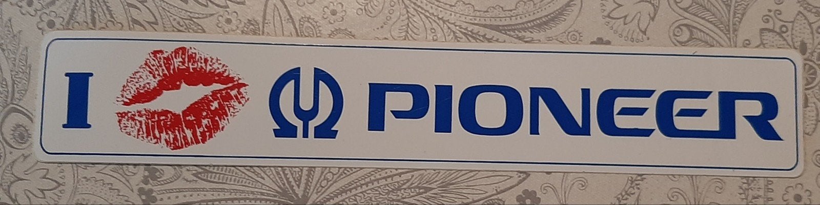 Vintage sticker I love Pioneer I ️  Pioneer logo merk, Ophalen of Verzenden, Zo goed als nieuw, Merk